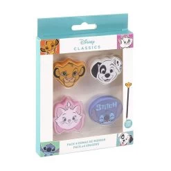 Goma De Borrar Personaje Disney 4 Unidades