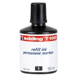 Edding Frasco Tinta Para Rellenar 100 Ml Negro