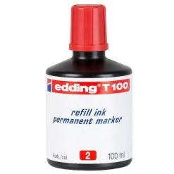 Edding Frasco Tinta Para Rellenar 100 Ml Rojo