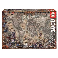 Puzzle De Madera 2000 Piezas Mapa De Piratas