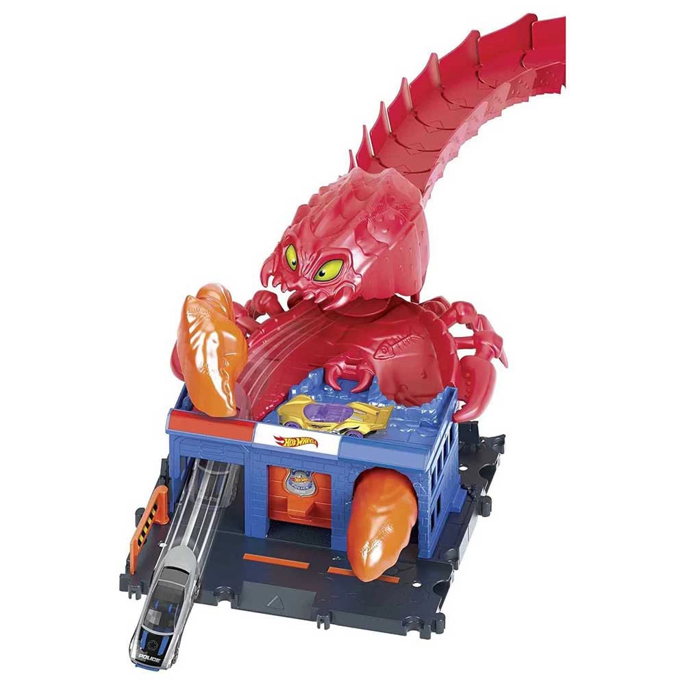 Hot Wheels City Nemésis Escorpión Comisaría De Policía Pistas Para Coches