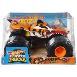 Hot Wheels Monster Trucks Tiger Shark Coche De Juguete Todoterreno