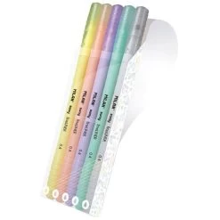 Milan Estuche 5 Rotuladores Fineliner 0.4 Mm Pastel