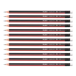 Milan Lápices Grafito Con Goma 2.2 Mm 12 Unidades
