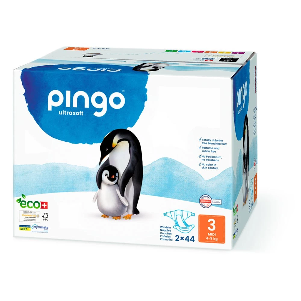 Pañales Ecológicos Talla 3 Midi 88 Unidades