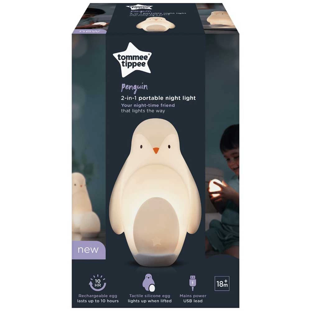Tommee Tippee Luz Nocturna De Pingüino Portátil 2 En 1 - Imagen 8